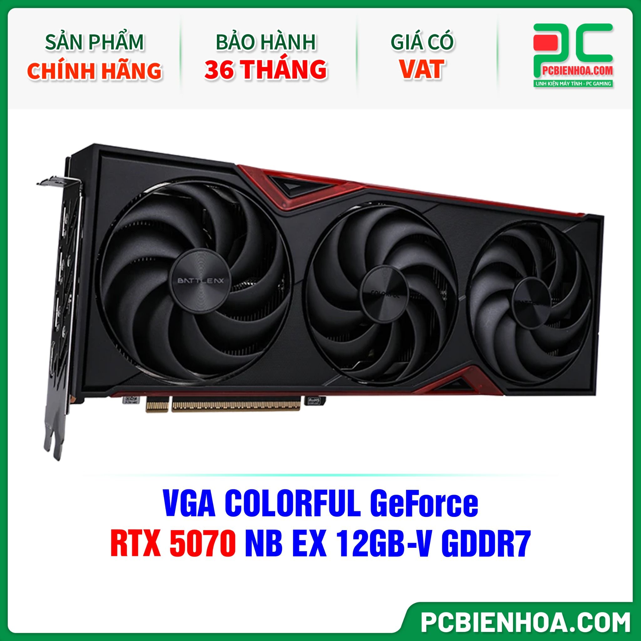 VGA COLORFUL GeForce RTX 5070 NB EX 12GB-V GDDR7