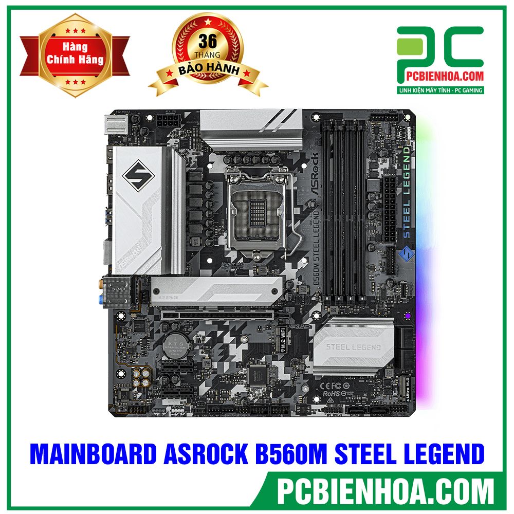 Mainboard ASROCK B560M Steel Legend ( LGA1200 / M-ATX / 4xDDR4 )