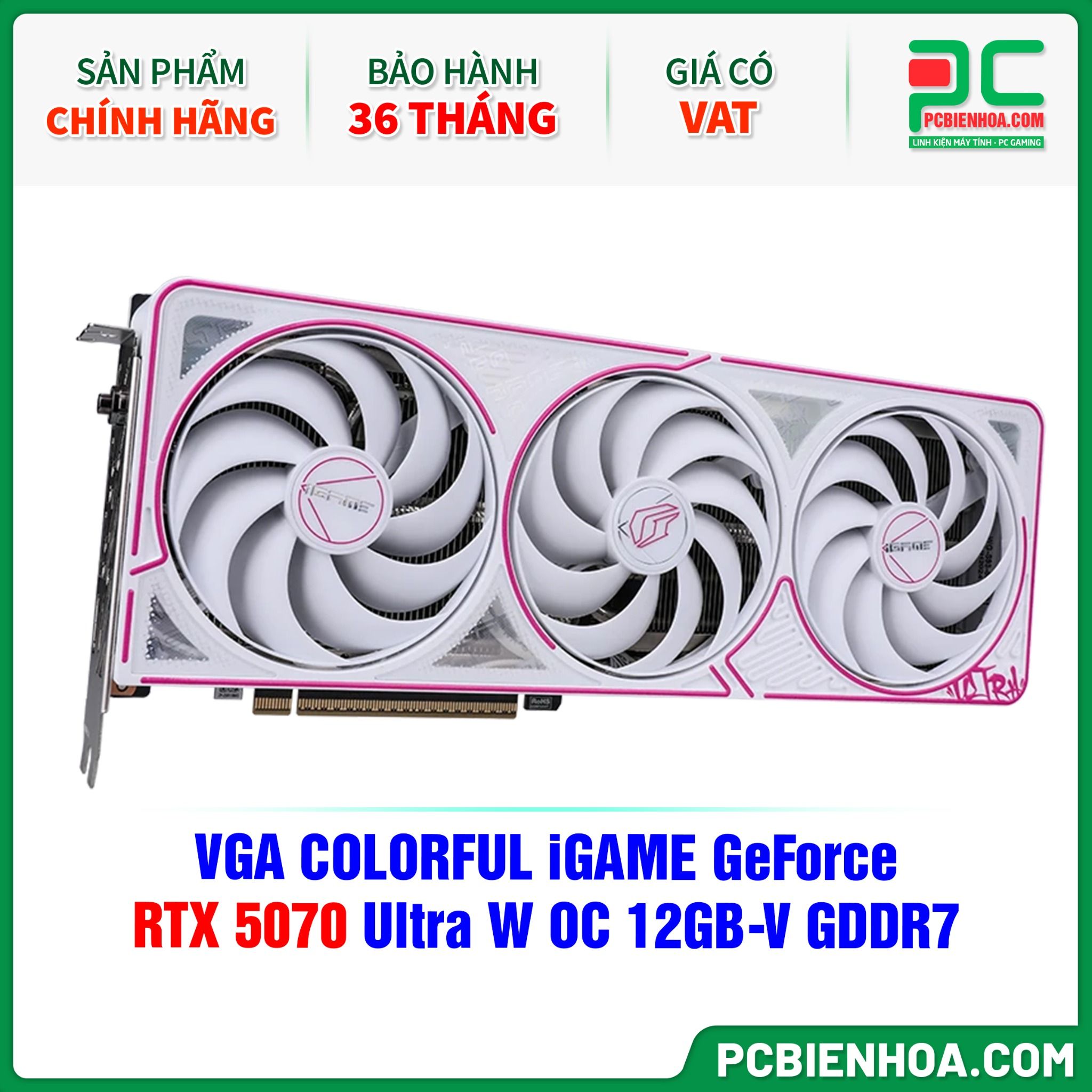 VGA COLORFUL iGAME GeForce RTX 5070 Ultra W OC 12GB-V GDDR7