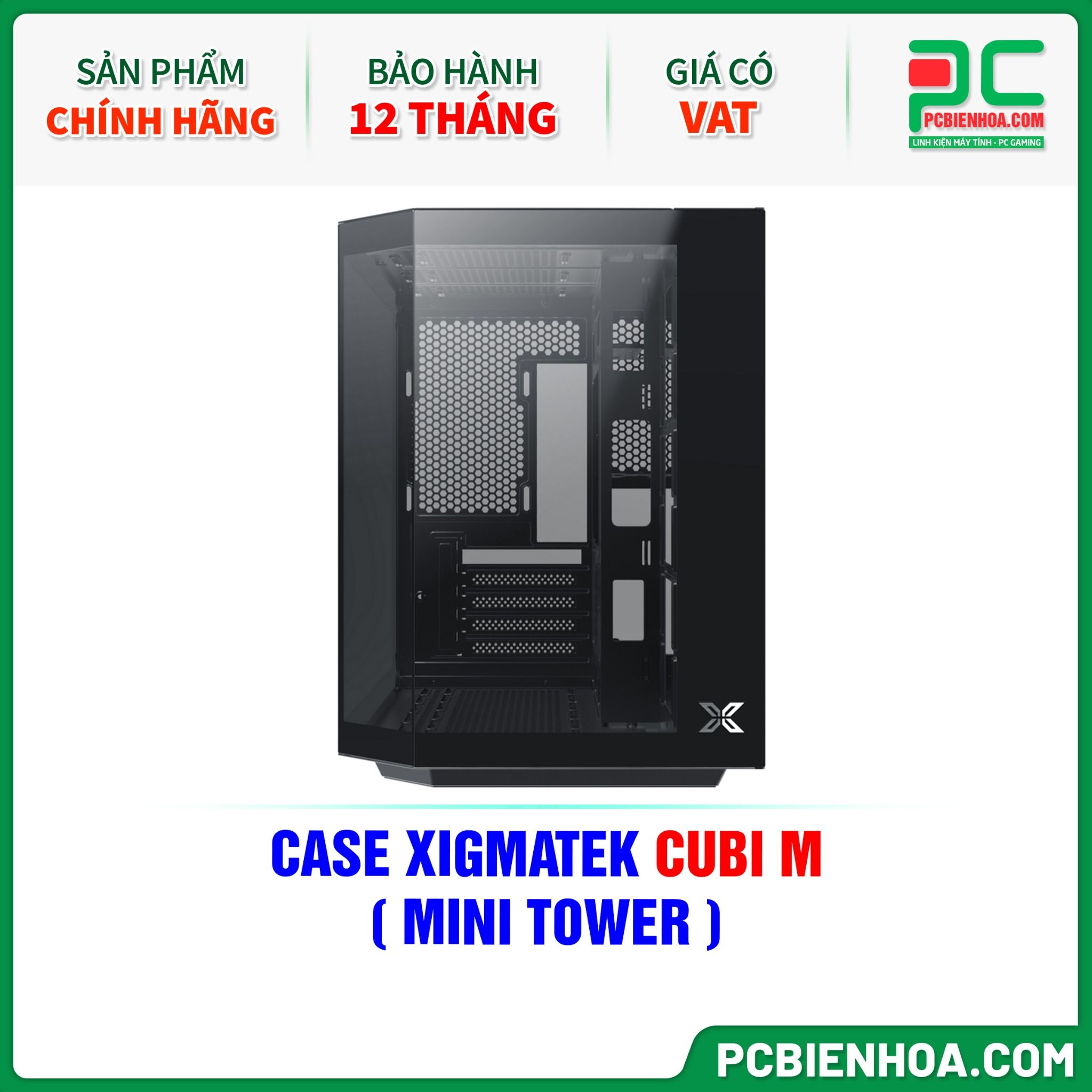 CASE XIGMATEK CUBI M - CHƯA KÈM FAN ( MINI TOWER - EN42775 )