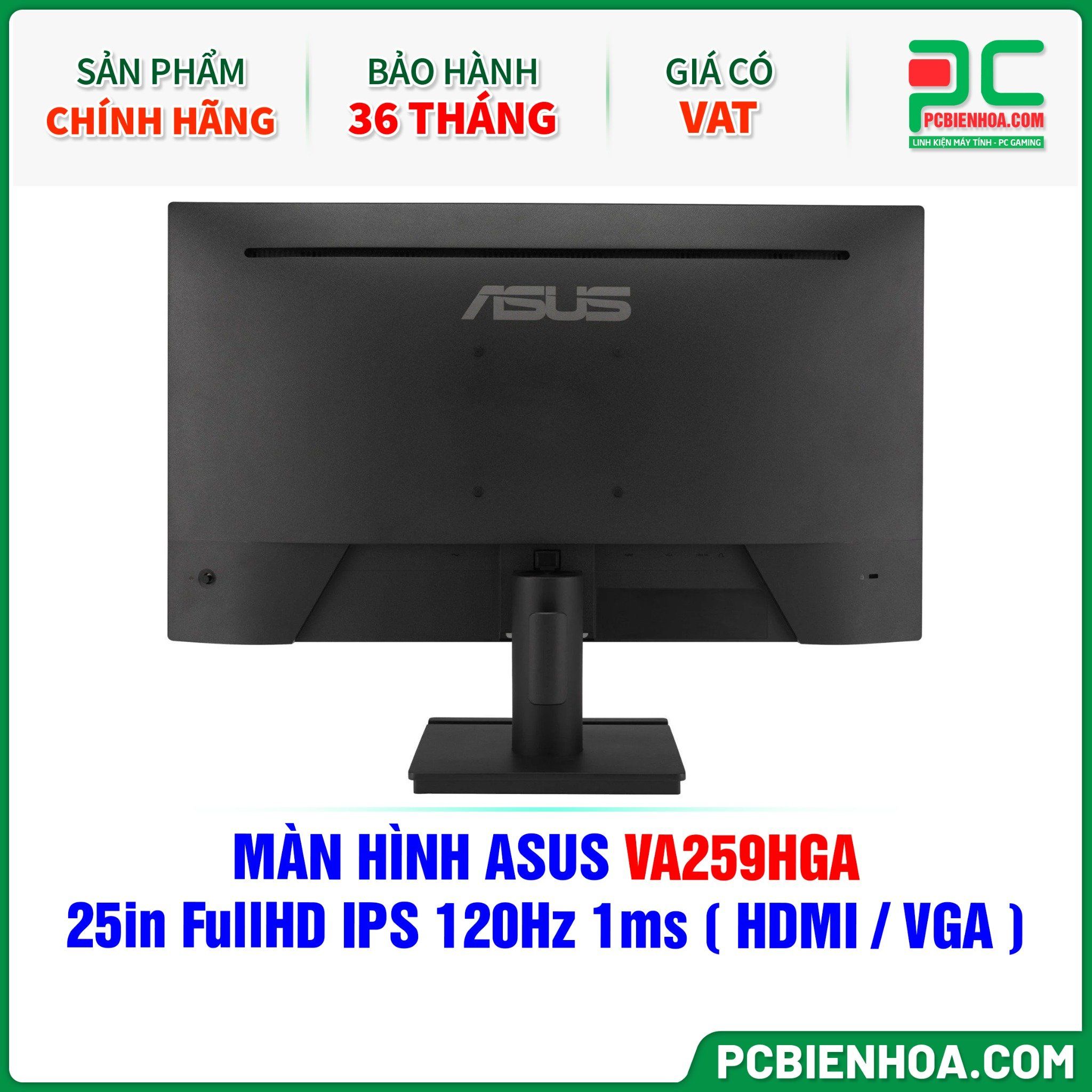 MÀN HÌNH ASUS VA259HGA - 25in FullHD IPS 120Hz 1ms ( HDMI / VGA )