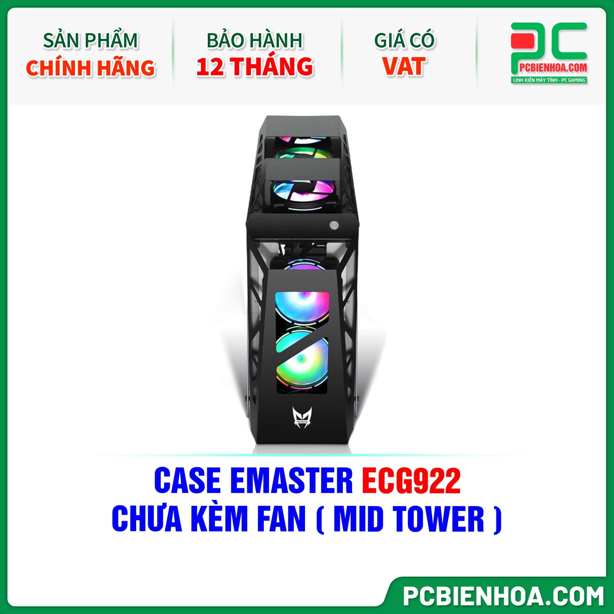 CASE EMASTER ECG922 - CHƯA KÈM FAN ( MID TOWER )