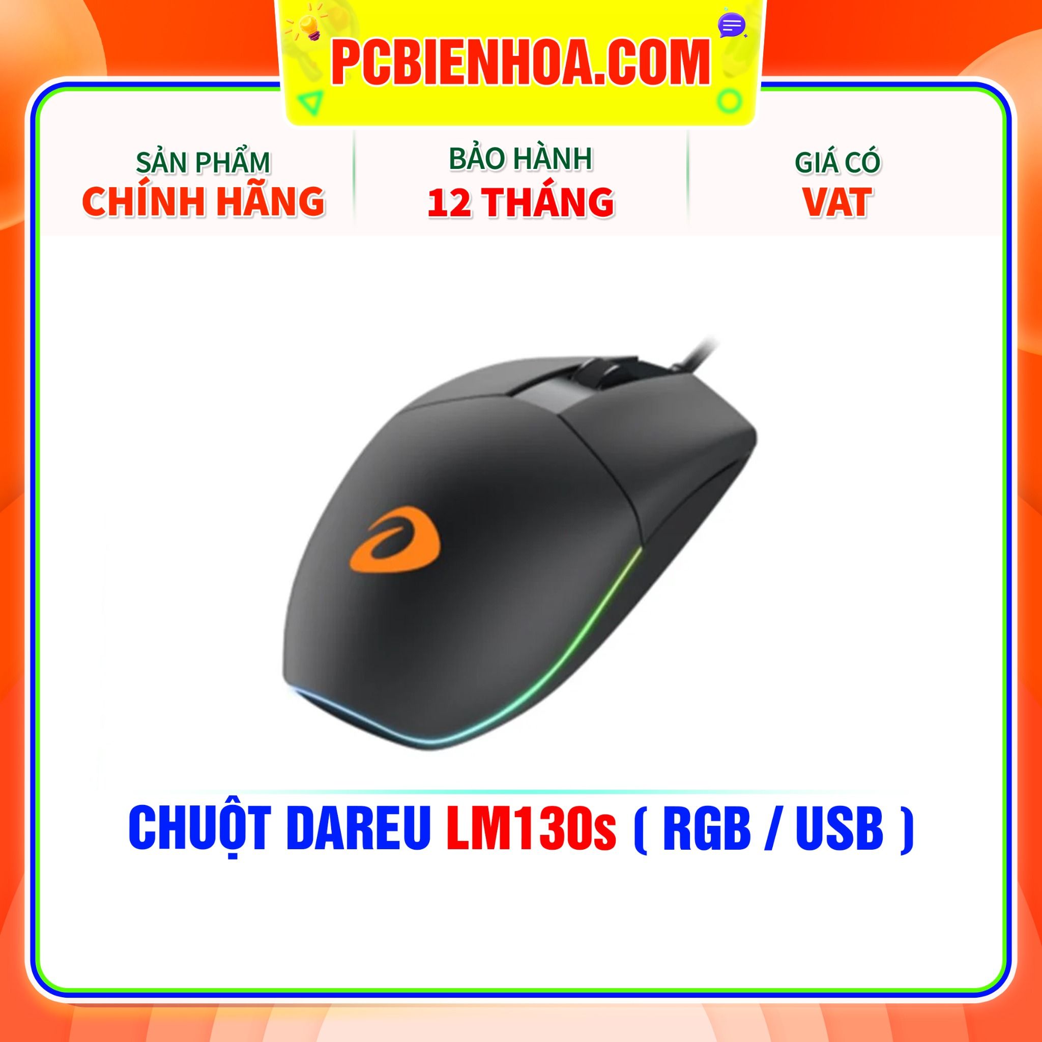  CHUỘT DAREU LM130s ( RGB / USB ) 