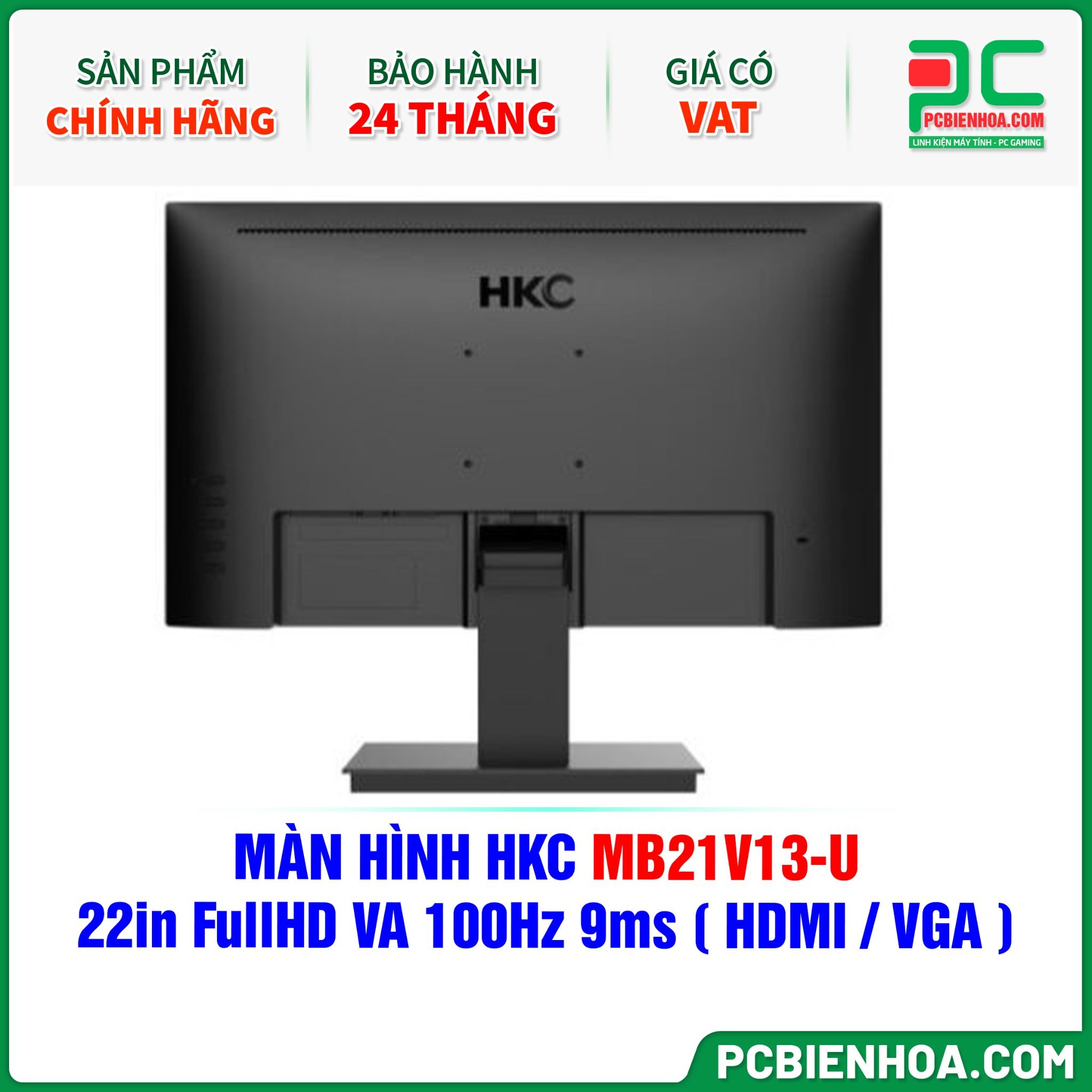 MÀN HÌNH HKC MB21V13-U - 22in FullHD VA 100Hz 9ms ( HDMI / VGA )