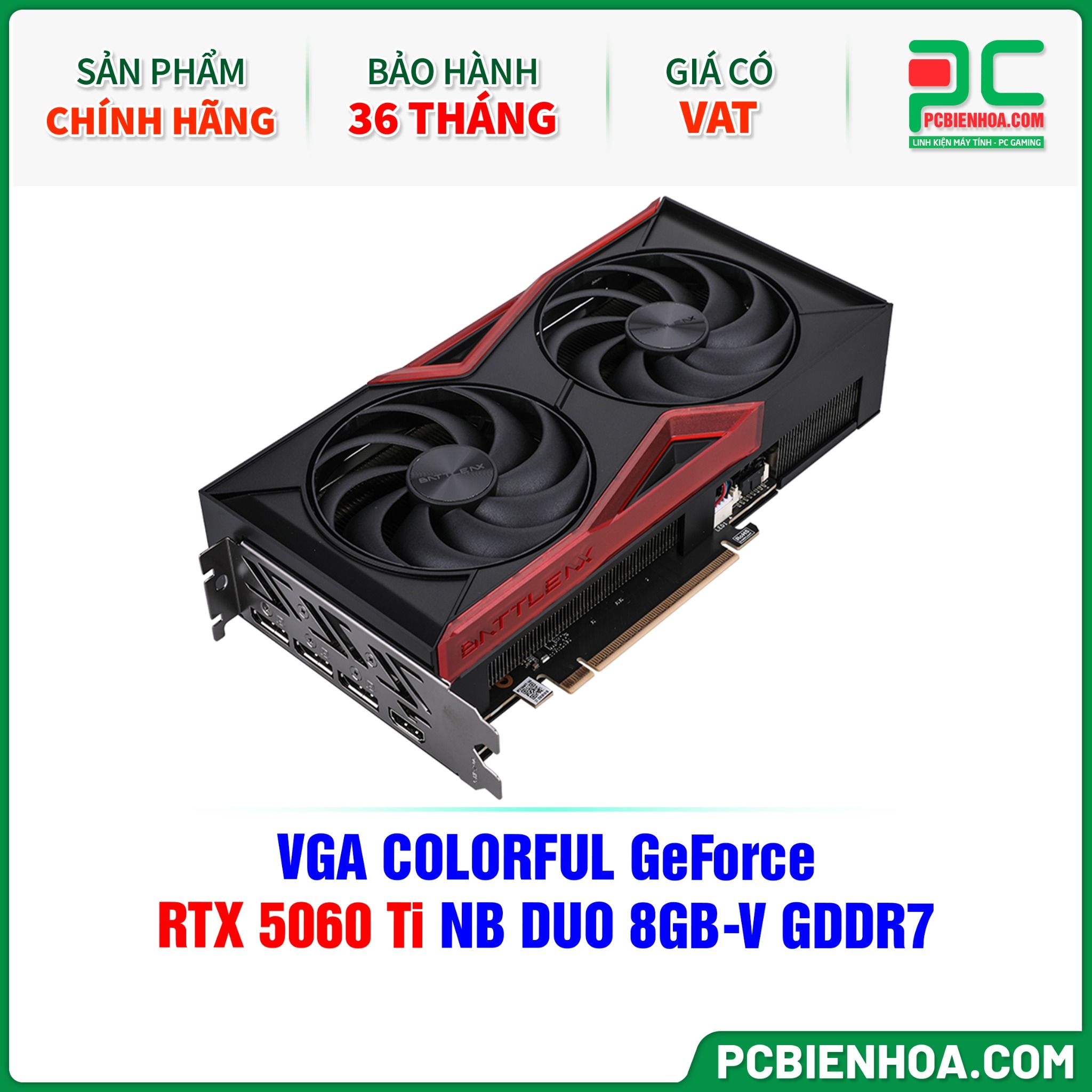 VGA COLORFUL GeForce RTX 5060 Ti NB DUO 8GB-V GDDR7