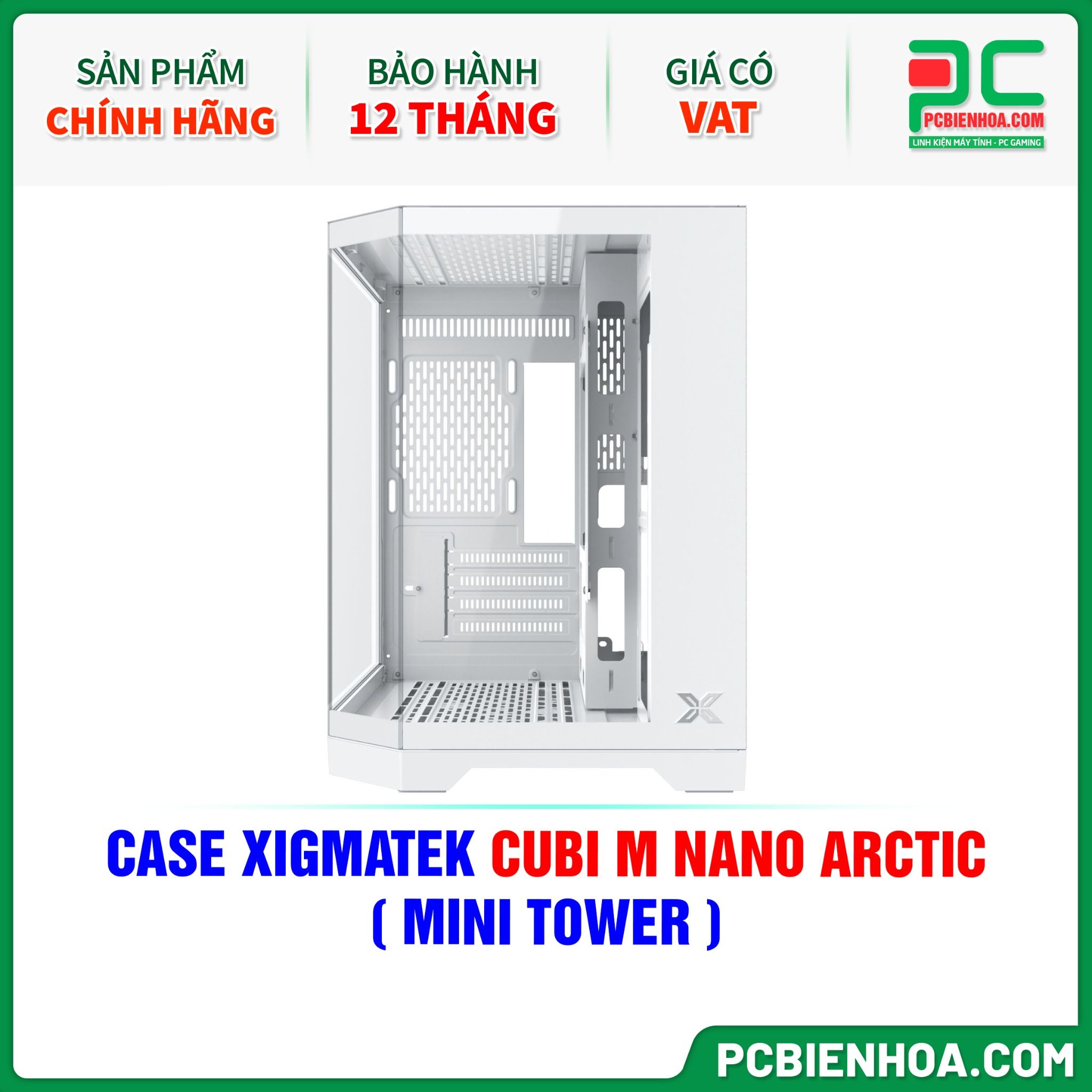 CASE XIGMATEK CUBI M NANO ARCTIC ( MINI TOWER - EN44960 )