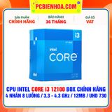  CPU INTEL CORE i3 12100 BOX CHÍNH HÃNG ( 4 NHÂN 8 LUỒNG / 3.3 - 4.3 GHz / 12MB / INTEL® UHD GRAPHICS 730 ) 