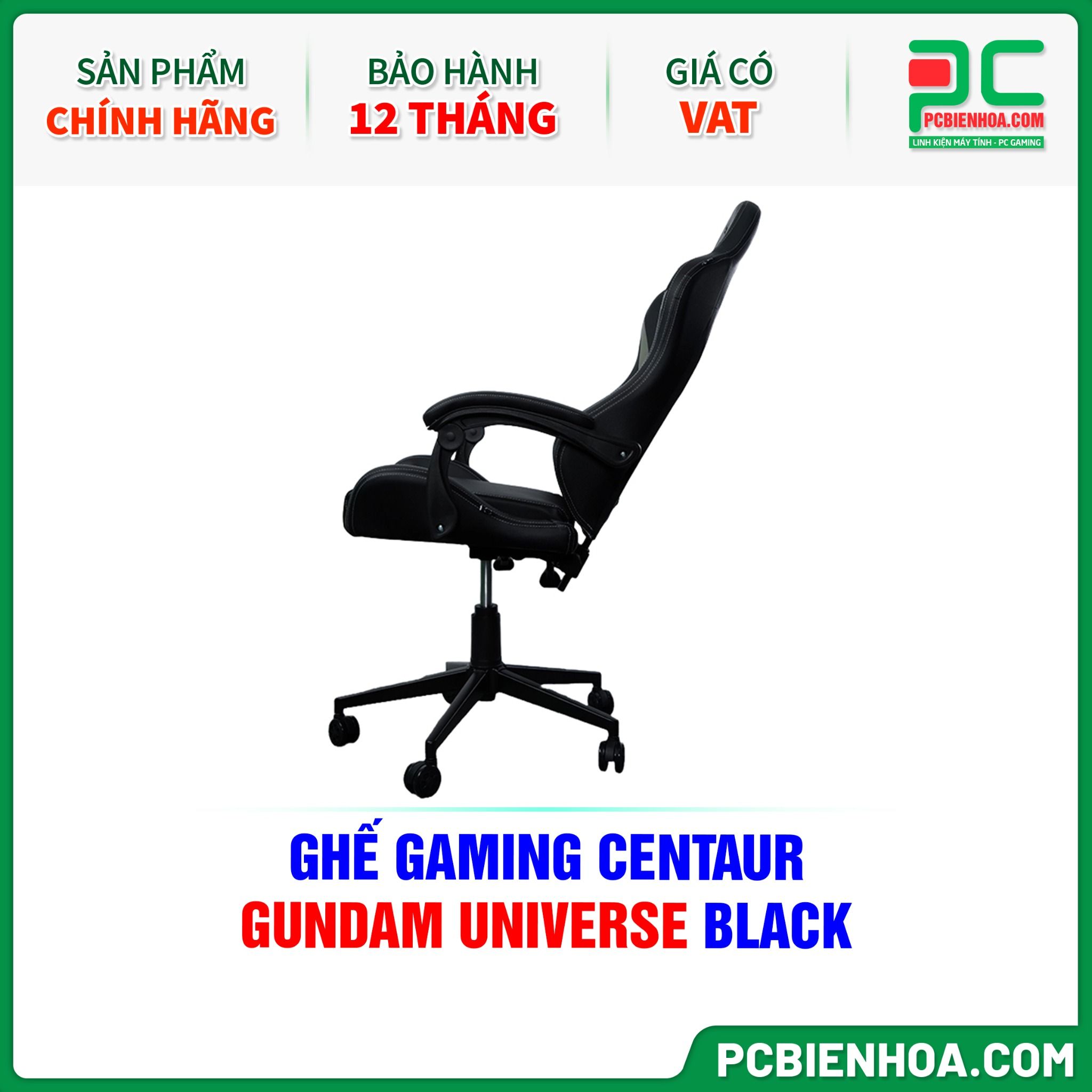 GHẾ GAMING CENTAUR GUNDAM UNIVERSE BLACK