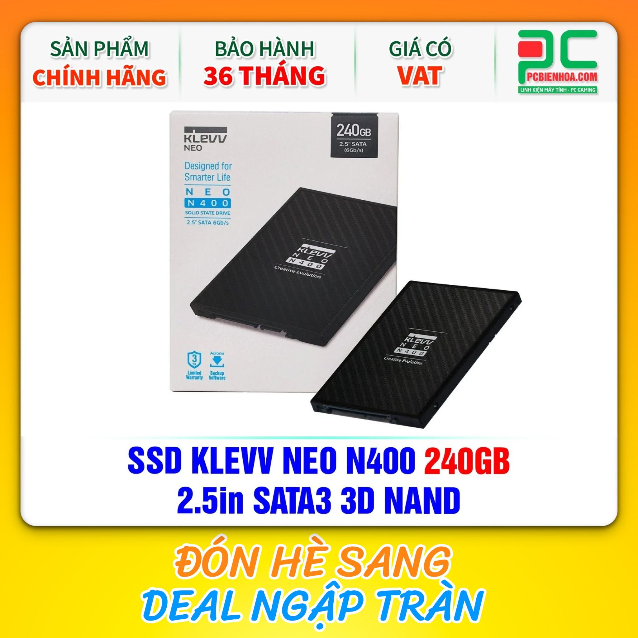 SSD KLEVV NEO N400 240GB - 2.5in SATA3 3D NAND
