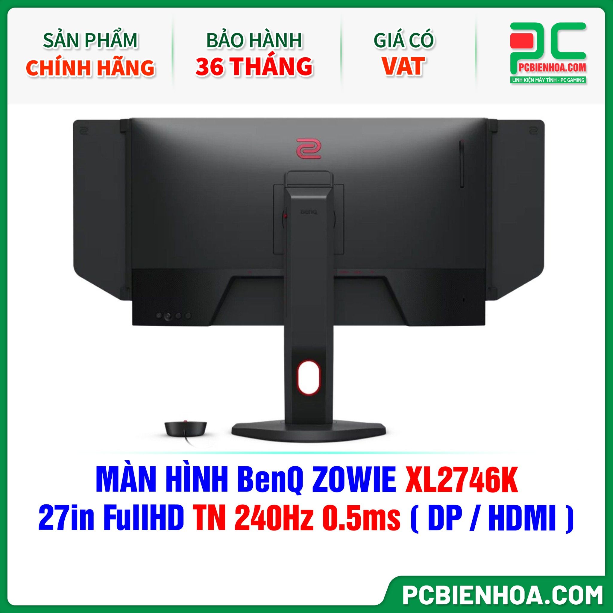 MÀN HÌNH BenQ ZOWIE XL2746K - 27in FullHD TN 240Hz 0.5ms ( DP / HDMI )