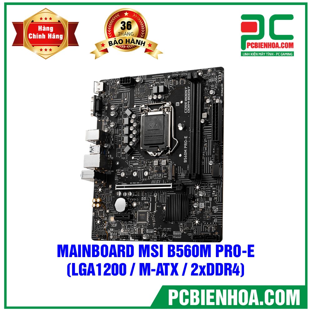 Mainboard MSI B560M PRO - E ( LGA1200 / M-ATX / 2xDDR4 )