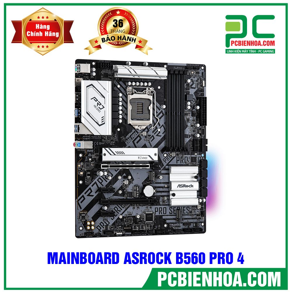 MAINBOARD ASROCK B560 PRO 4 ( LGA1200 / ATX / 4xDDR4 )
