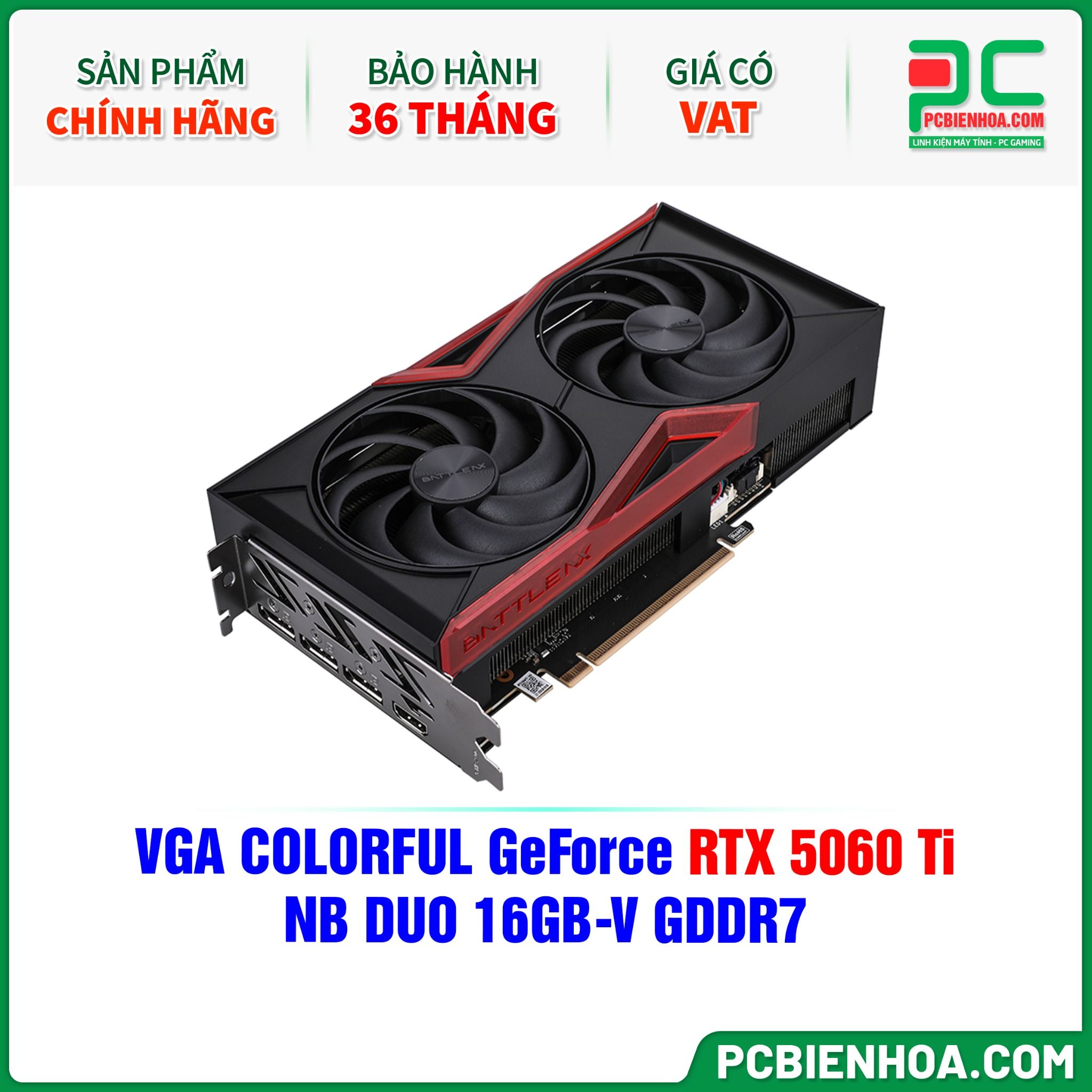 VGA COLORFUL GeForce RTX 5060 Ti NB DUO 16GB-V GDDR7