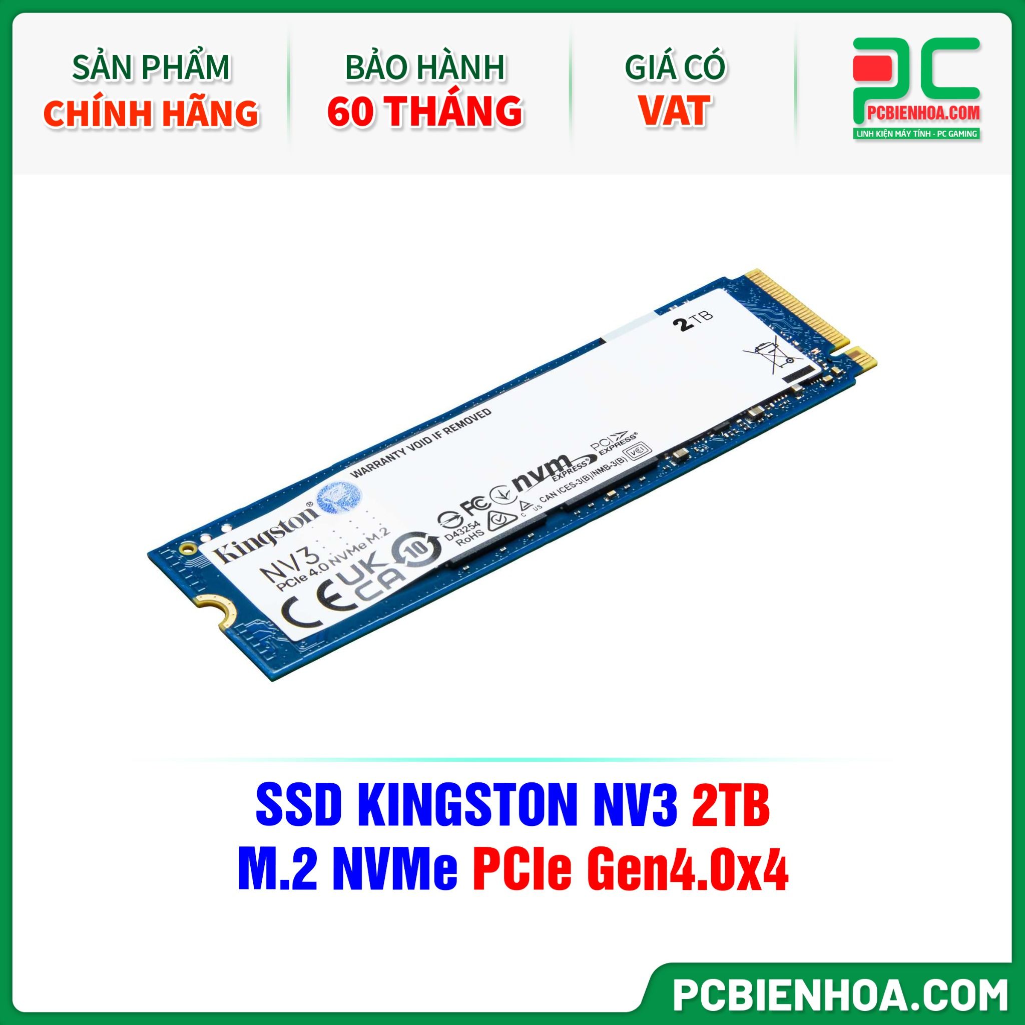 SSD KINGSTON NV3 2TB - M.2 NVMe PCIe Gen4.0x4 ( SNV3S/2000G )