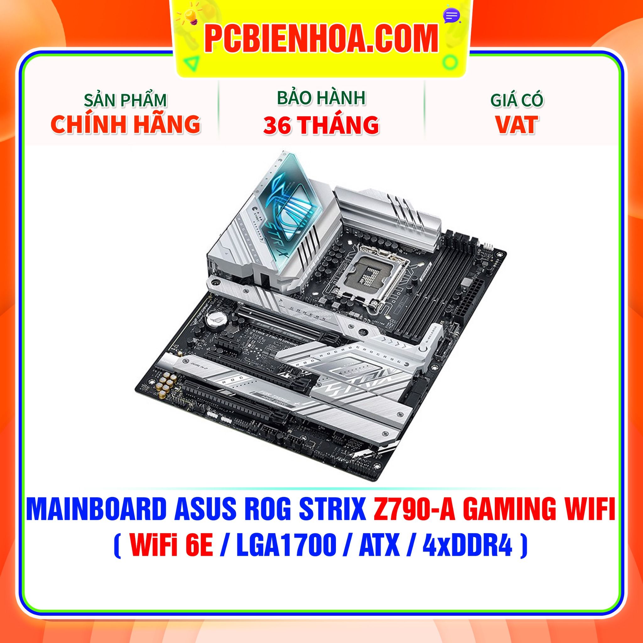  MAINBOARD ASUS ROG STRIX Z790-A GAMING WIFI ( WiFi 6E / LGA1700 / ATX / 4xDDR4 ) 