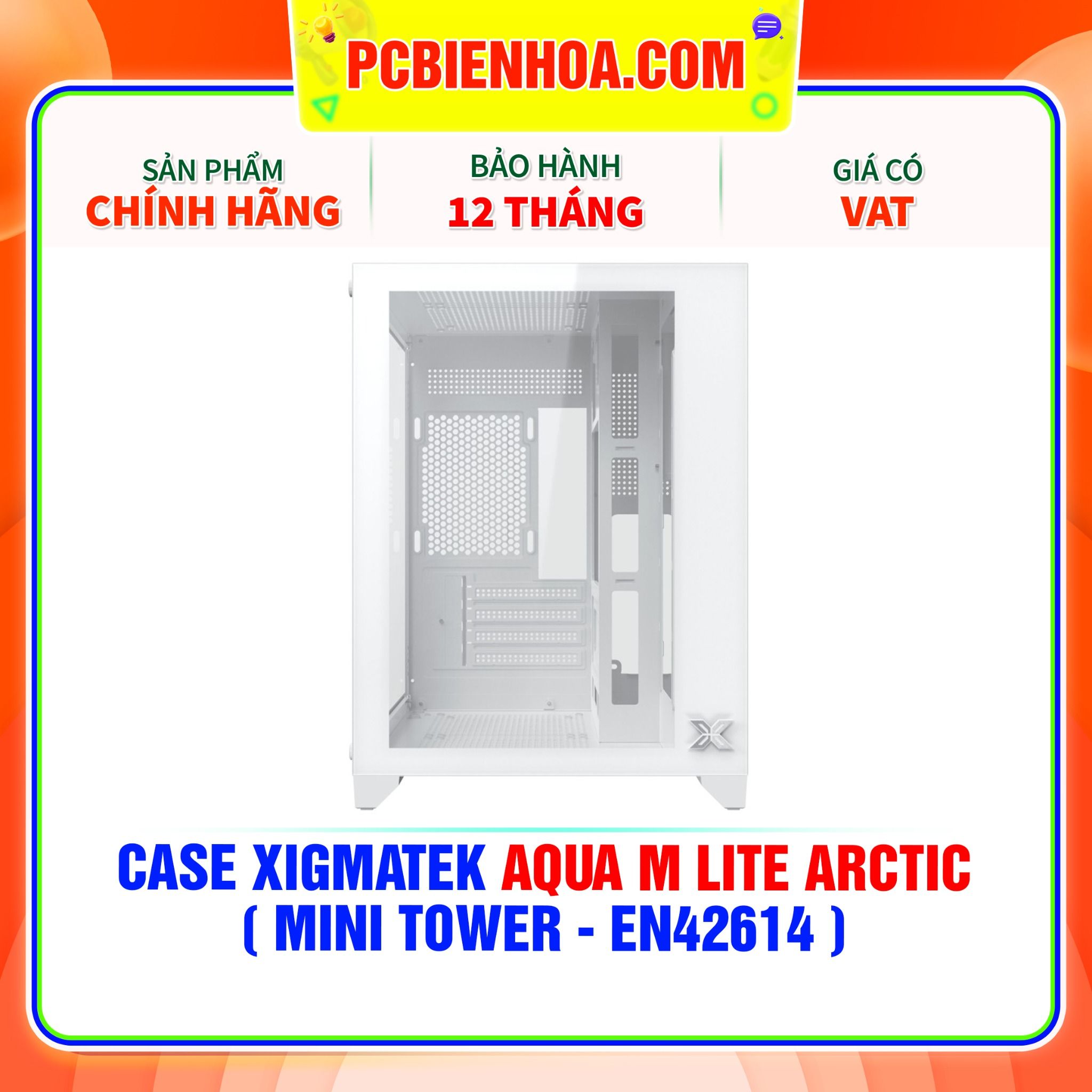  CASE XIGMATEK AQUA M LITE ARCTIC - ( MINI TOWER - EN42614 ) 