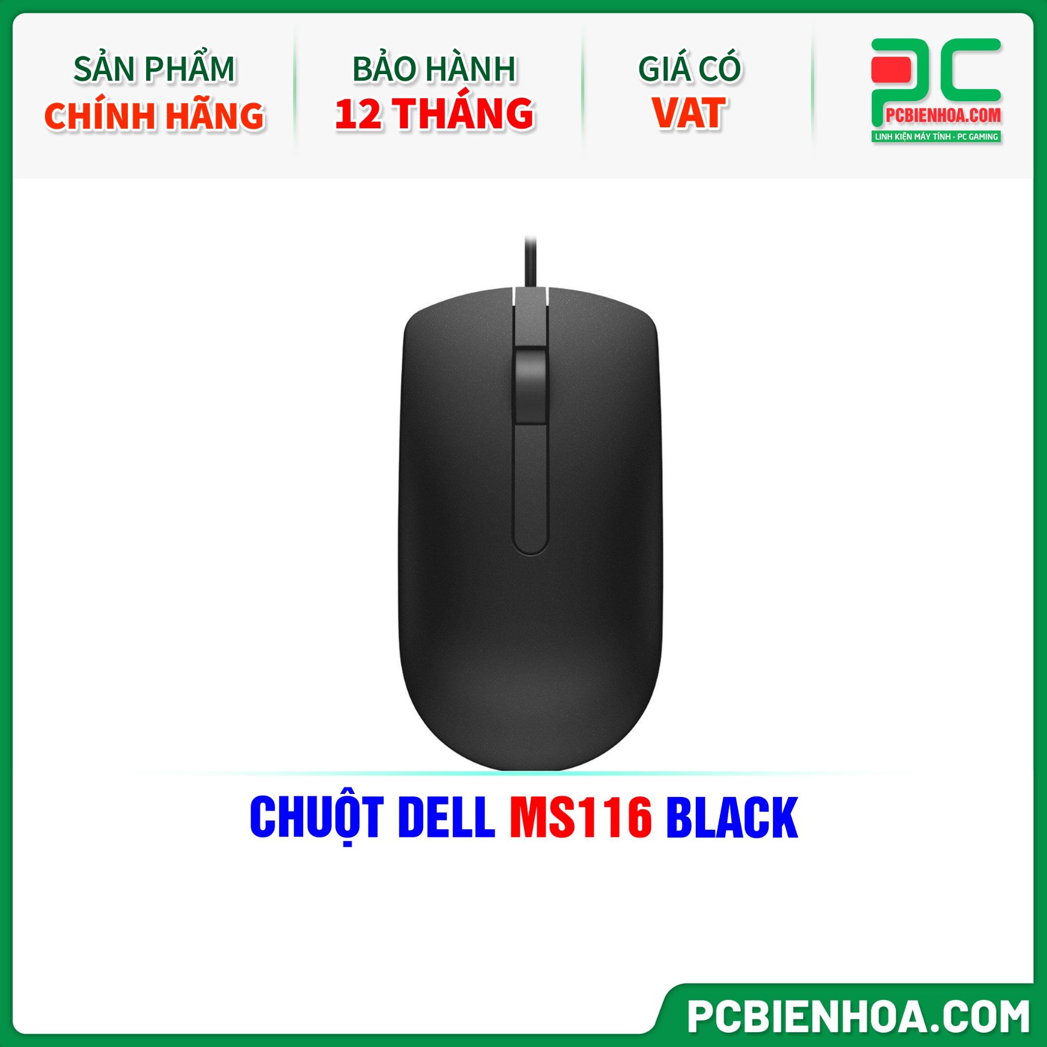 CHUỘT DELL MS116 BLACK
