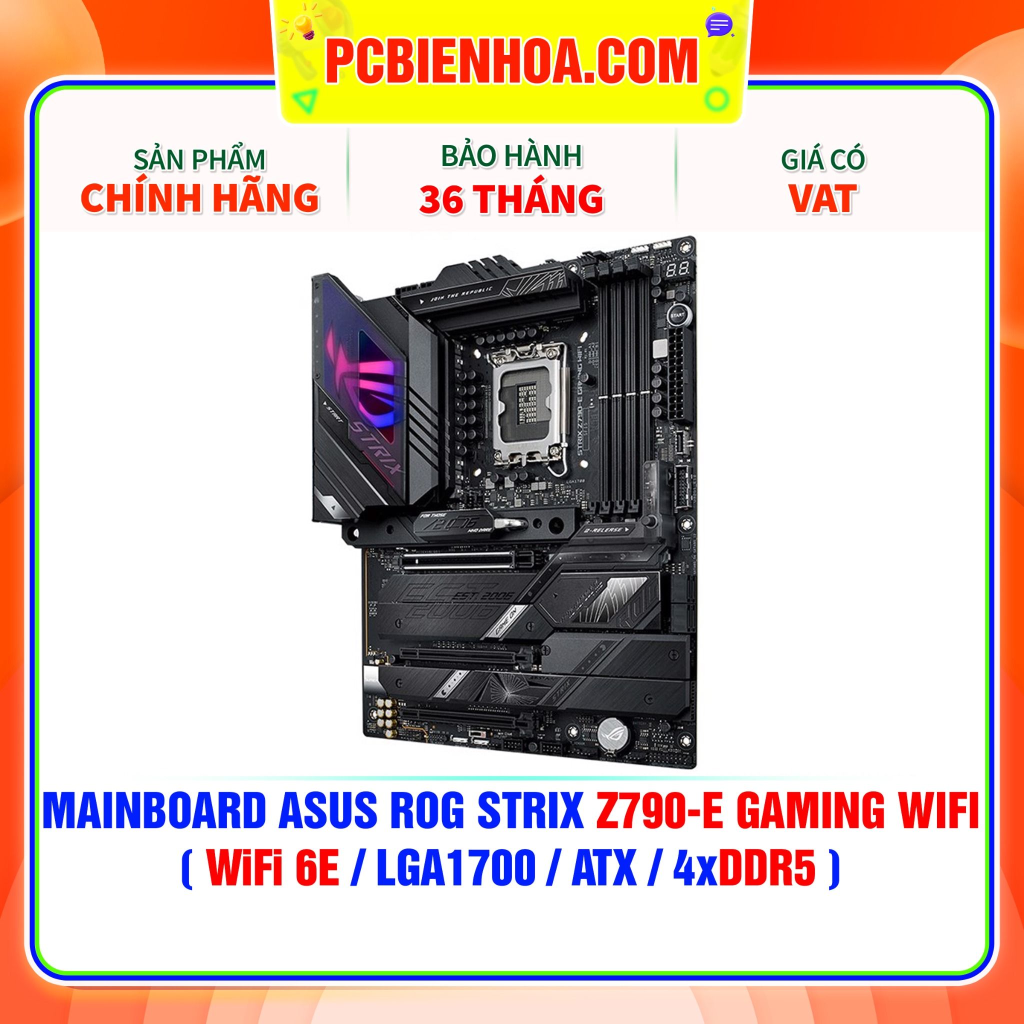  MAINBOARD ASUS ROG STRIX Z790-E GAMING WIFI ( WiFi 6E / LGA1700 / ATX / 4xDDR5 ) 