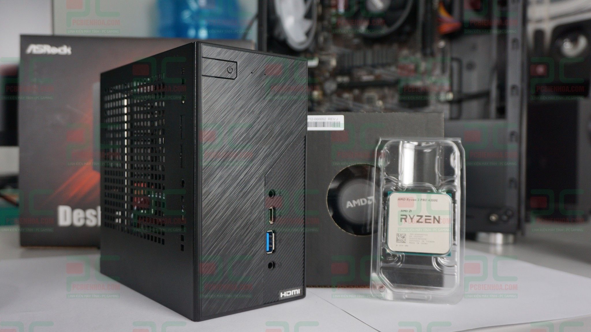 MINIPCVP 4350G X300 ( DESKMINI X300 / RYZEN 3 PRO 4350G / 8GB / 128GB )