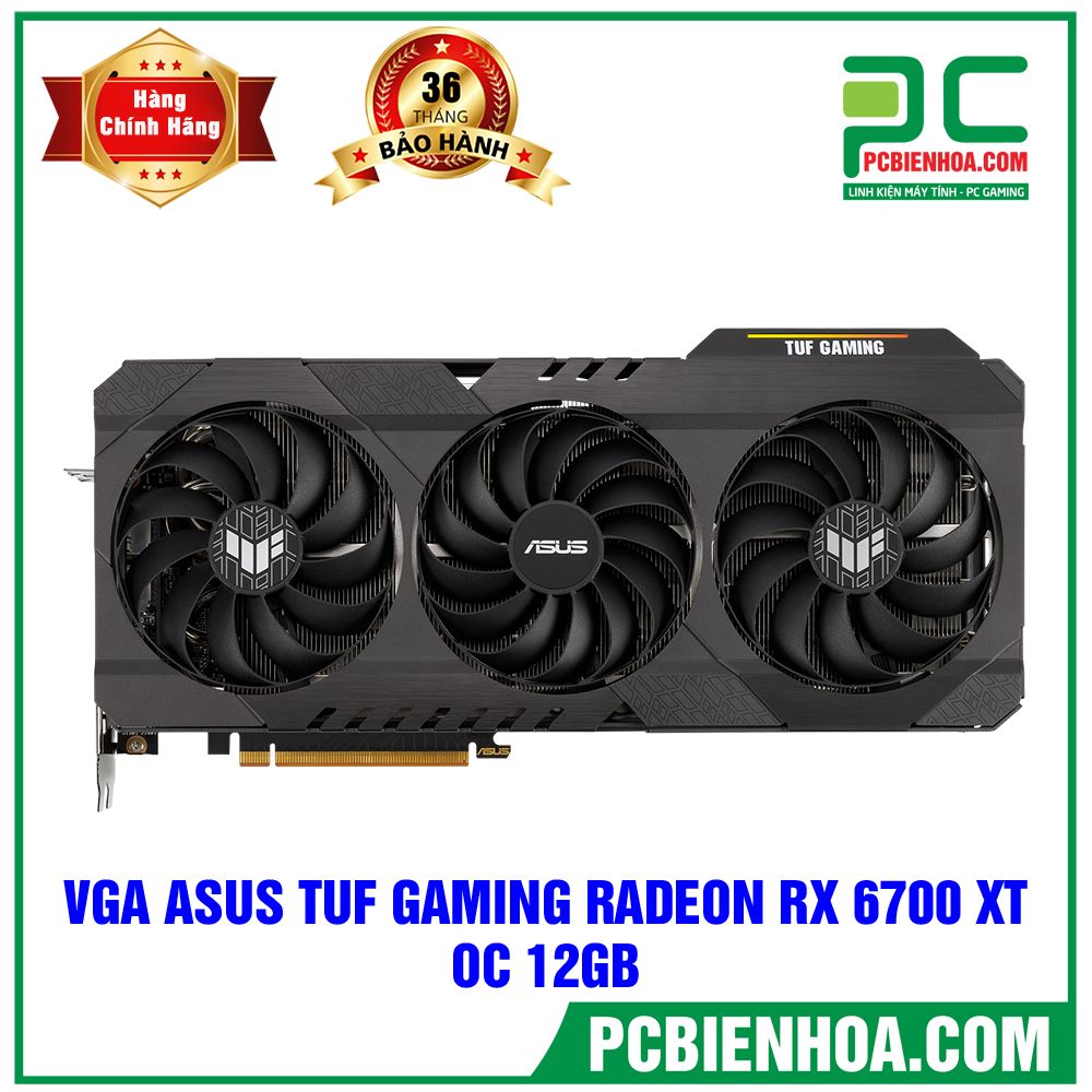 VGA ASUS TUF GAMING RADEON RX 6700 XT OC 12GB (CÓ BÁN LẺ)
