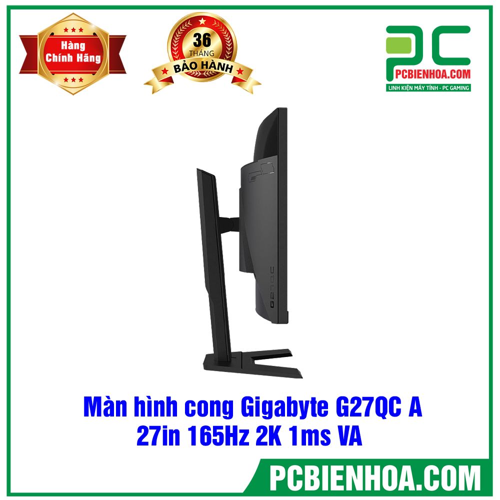 Màn hình cong Gigabyte G27QC A 27in 165Hz 2K 1ms VA