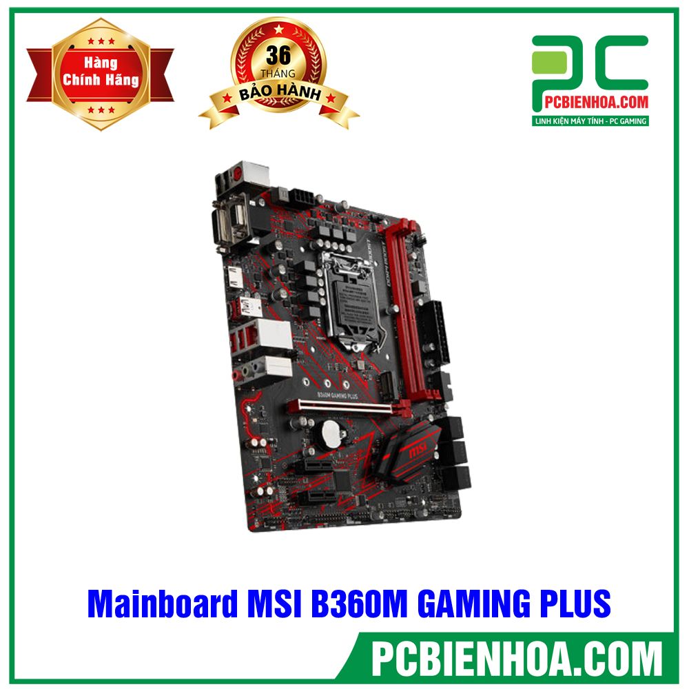 Mainboard MSI B360M GAMING PLUS ( LGA1151 / M-ATX / 2xDDR4 )
