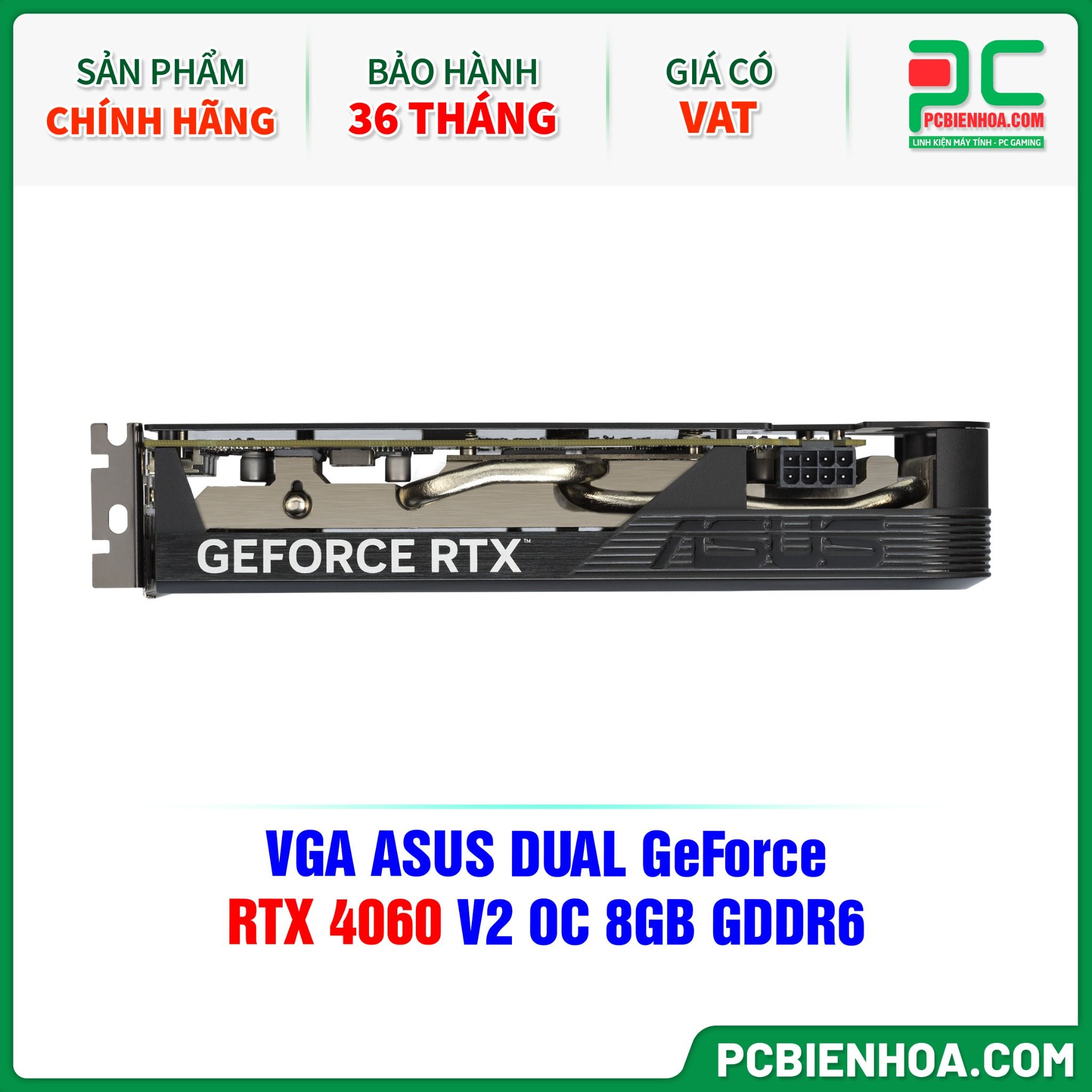 VGA ASUS DUAL GeForce RTX 4060 V2 OC 8GB GDDR6