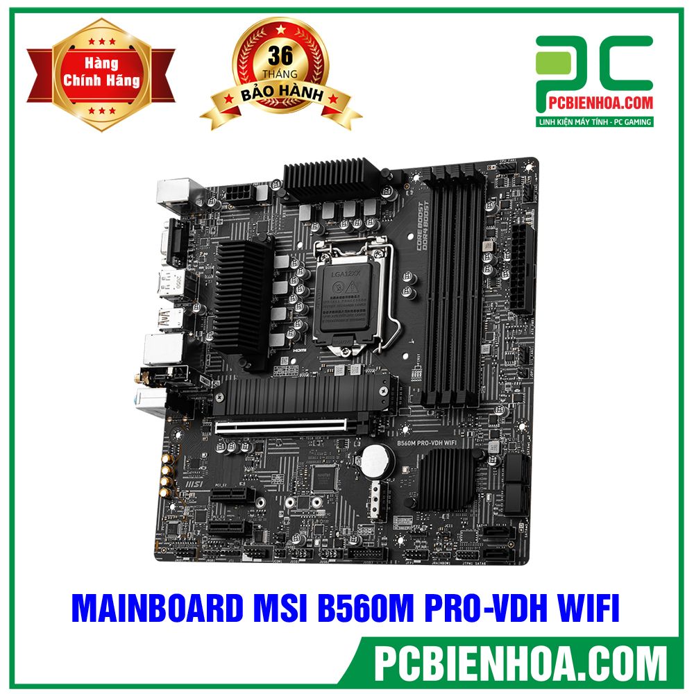 MAINBOARD MSI B560M PRO-VDH WIFI ( LGA1200 / M-ATX / 4xDDR4 )