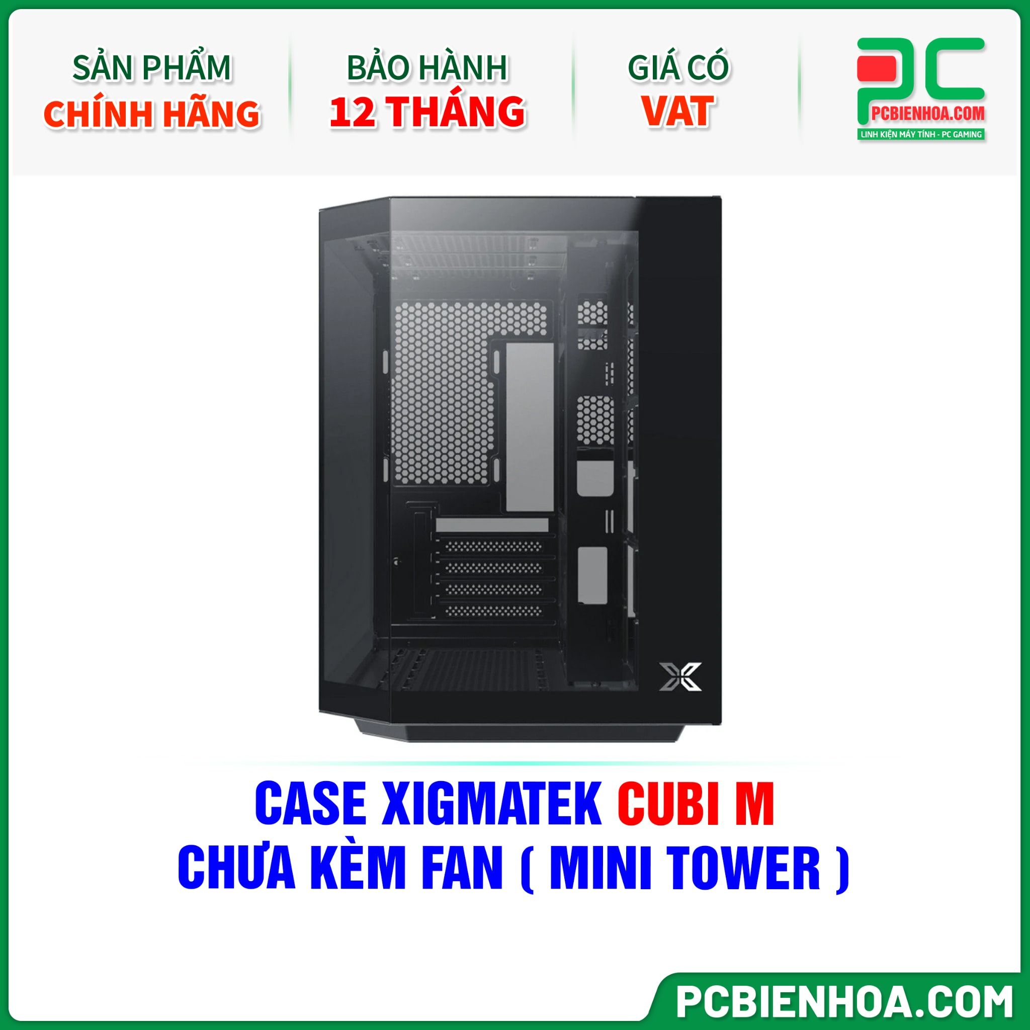 CASE XIGMATEK CUBI M - CHƯA KÈM FAN ( MINI TOWER - EN42775 )