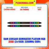  RAM CORSAIR DOMINATOR PLATIUM RGB 32GB (2x16GB) 3200Mhz DDR4 ( CMT32GX4M2E3200C16 ) 