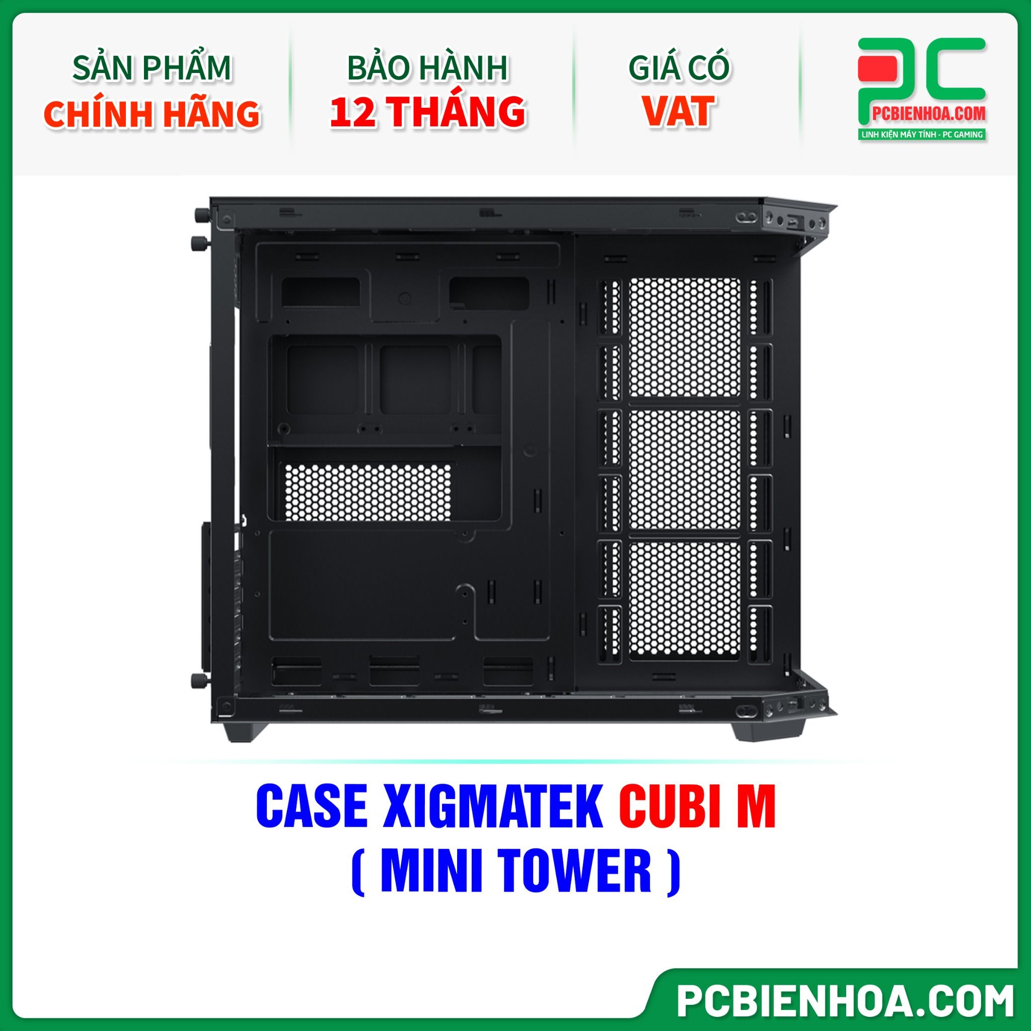 CASE XIGMATEK CUBI M - CHƯA KÈM FAN ( MINI TOWER - EN42775 )
