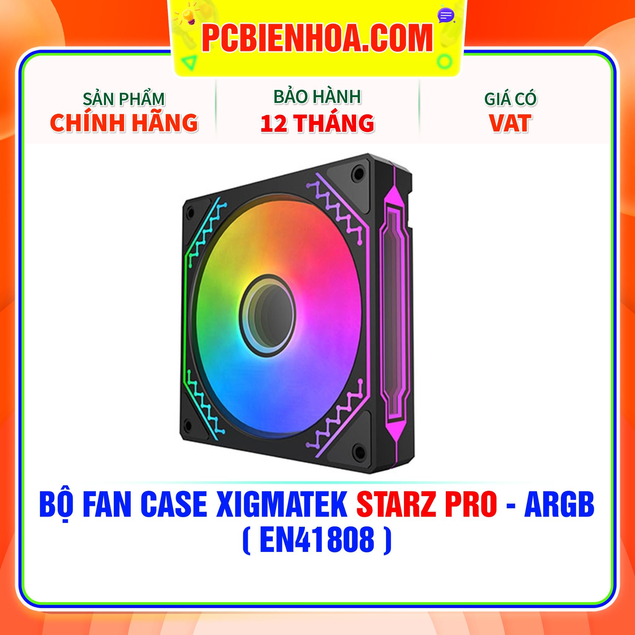  BỘ FAN CASE XIGMATEK STARZ PRO - ARGB ( EN41808 ) 