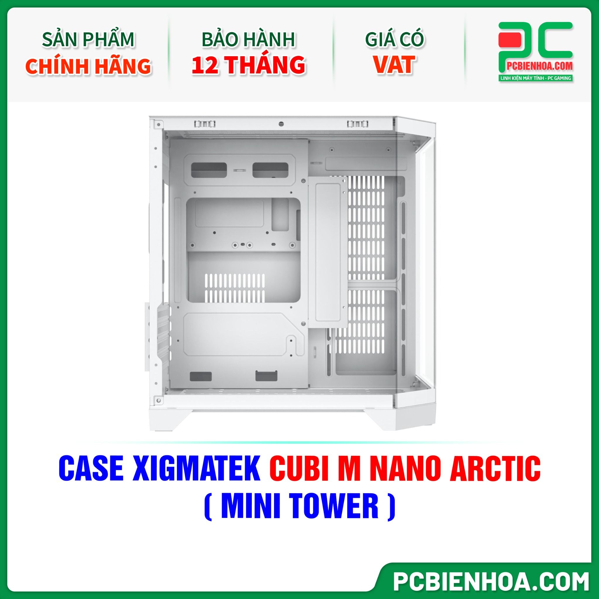 CASE XIGMATEK CUBI M NANO ARCTIC ( MINI TOWER - EN44960 )