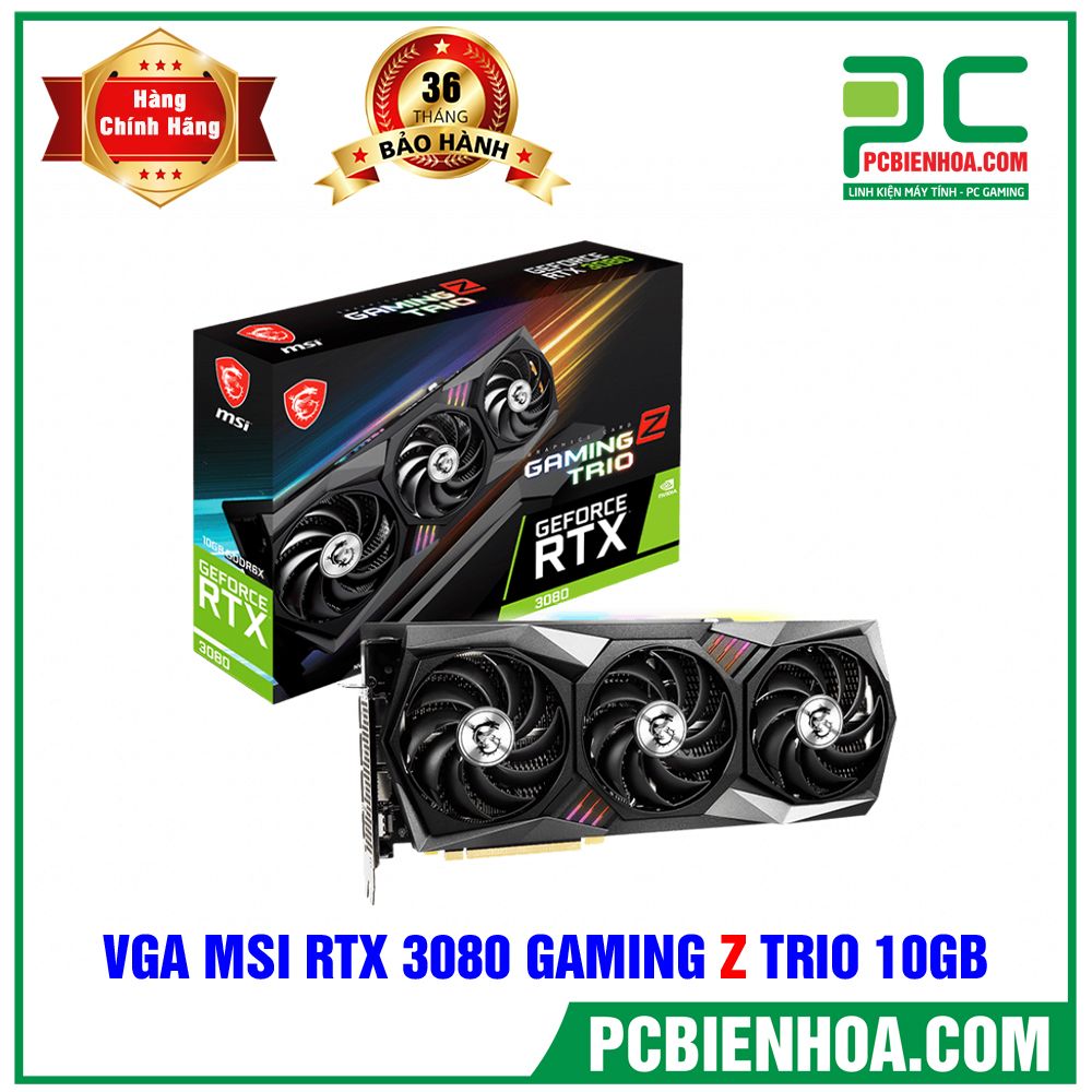 VGA MSI GEFORCE RTX 3080 GAMING Z TRIO 10GB GDDR6X (CÓ BÁN LẺ)