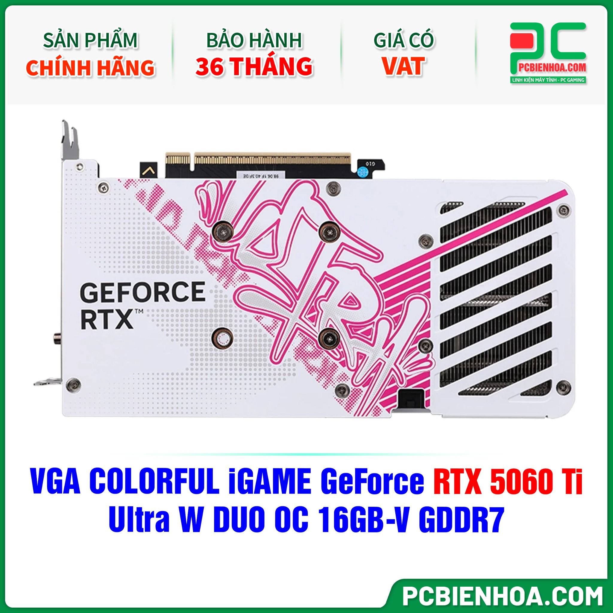 VGA COLORFUL iGAME GeForce RTX 5060 Ti Ultra W DUO OC 16GB-V GDDR7