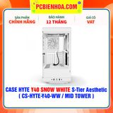  CASE HYTE Y40 SNOW WHITE S-Tier Aesthetic - SẴN DÂY RISER PCIe 4.0 & 2 FAN 12CM ( CS-HYTE-Y40-WW / MID TOWER ) 