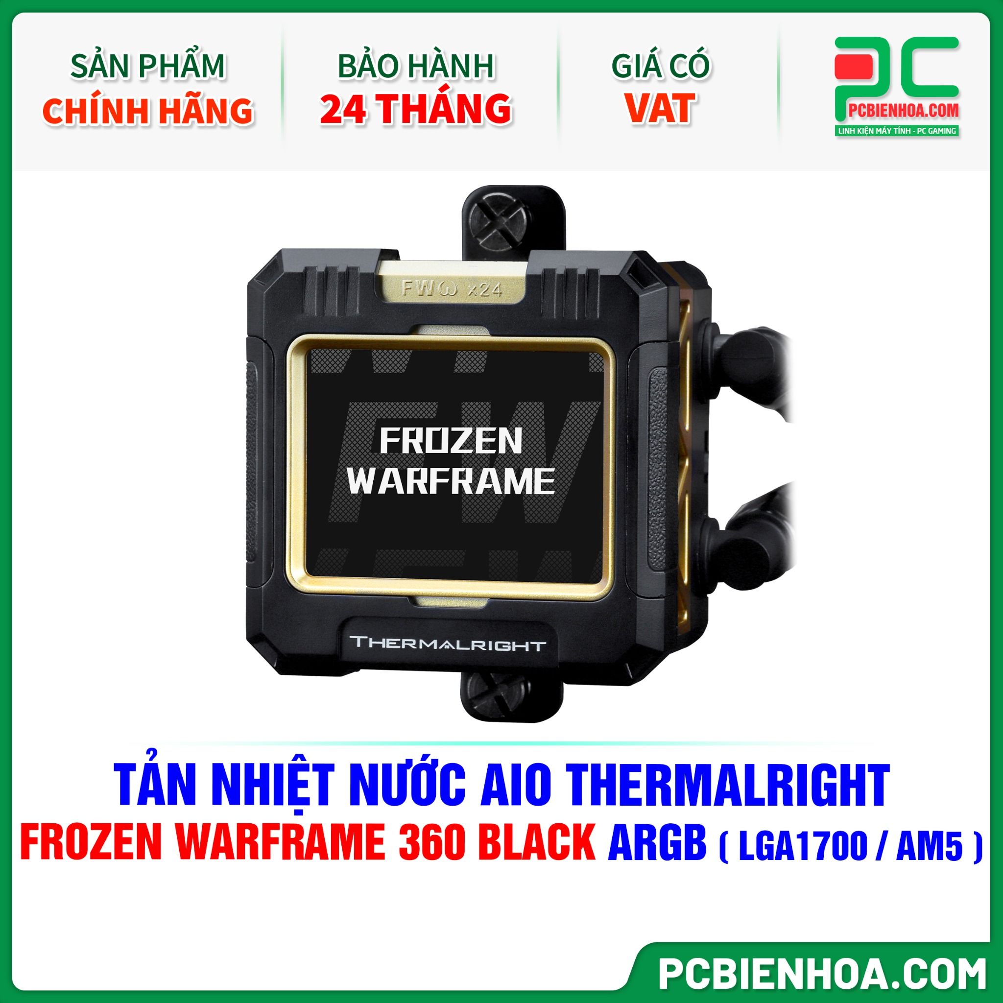 TẢN NHIỆT NƯỚC AIO THERMALRIGHT FROZEN WARFRAME 360 BLACK ARGB ( HỖ TRỢ SOCKET LGA1700 / AM5 )