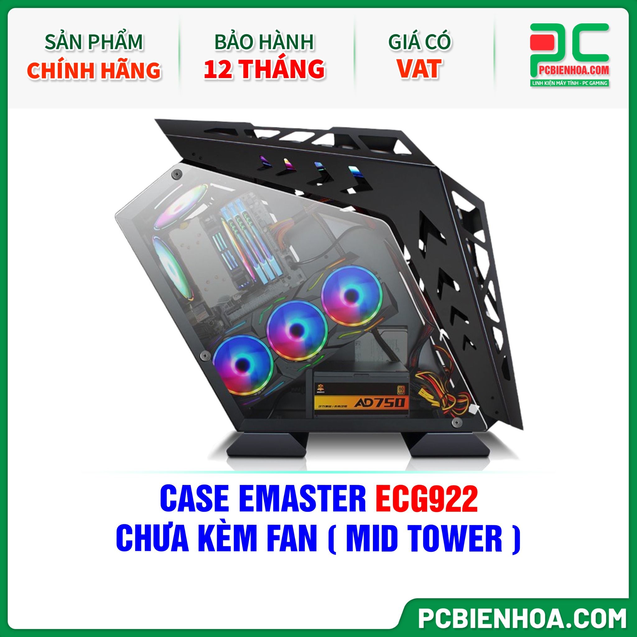 CASE EMASTER ECG922 - CHƯA KÈM FAN ( MID TOWER )