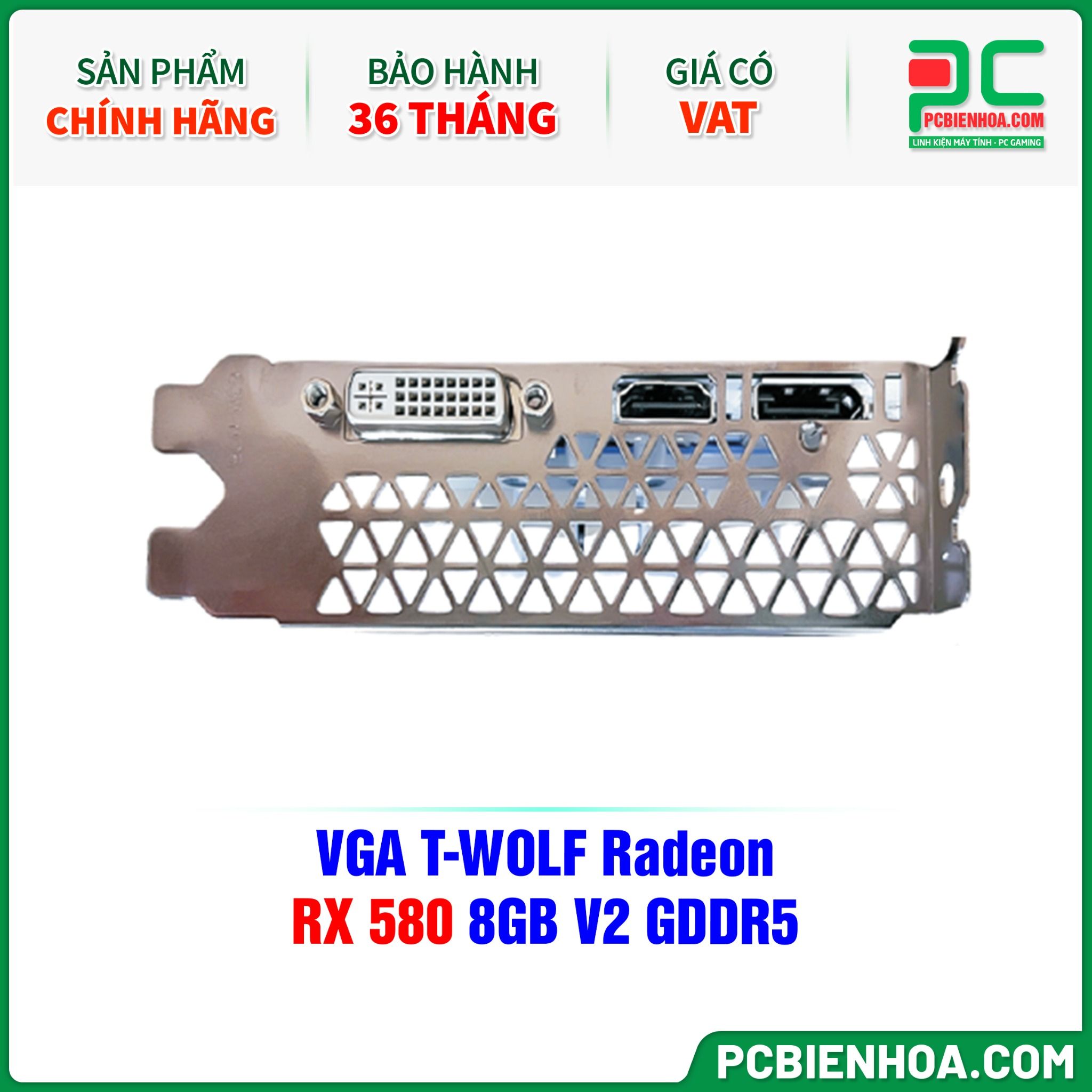 VGA T-WOLF Radeon RX 580 8GB V2 GDDR5