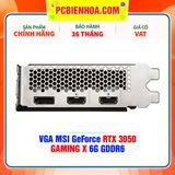  VGA MSI GeForce RTX 3050 GAMING X 6G GDDR6 