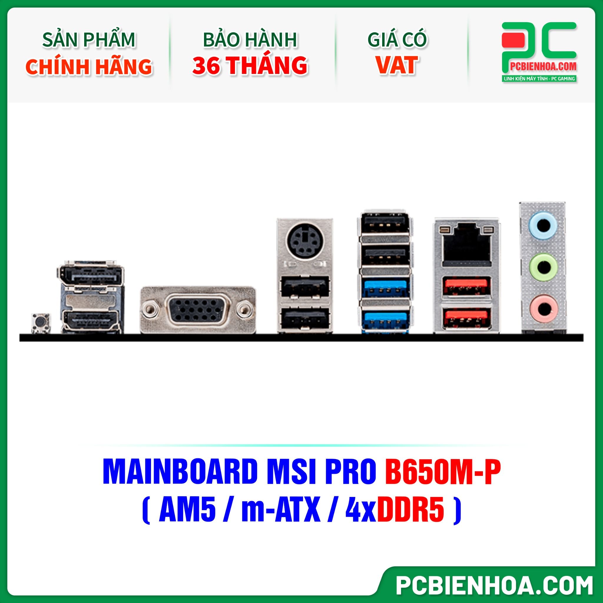 DDR5 - MAINBOARD MSI PRO B650M-P ( AM5 / m-ATX / 4xDDR5 )