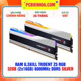  RAM G.SKILL TRIDENT Z5 RGB 32GB (2x16GB) 6000MHz DDR5 SILVER ( F5-6000J3238F16GX2-TZ5RS ) 