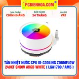  TẢN NHIỆT NƯỚC CPU ID-COOLING ZOOMFLOW 240XT SNOW ARGB WHITE ( HỖ TRỢ SOCKET LGA1700 / AM5 ) 