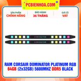  RAM CORSAIR DOMINATOR PLATINUM RGB 64GB (2X32GB) 5600MHZ DDR5 C40 BLACK 