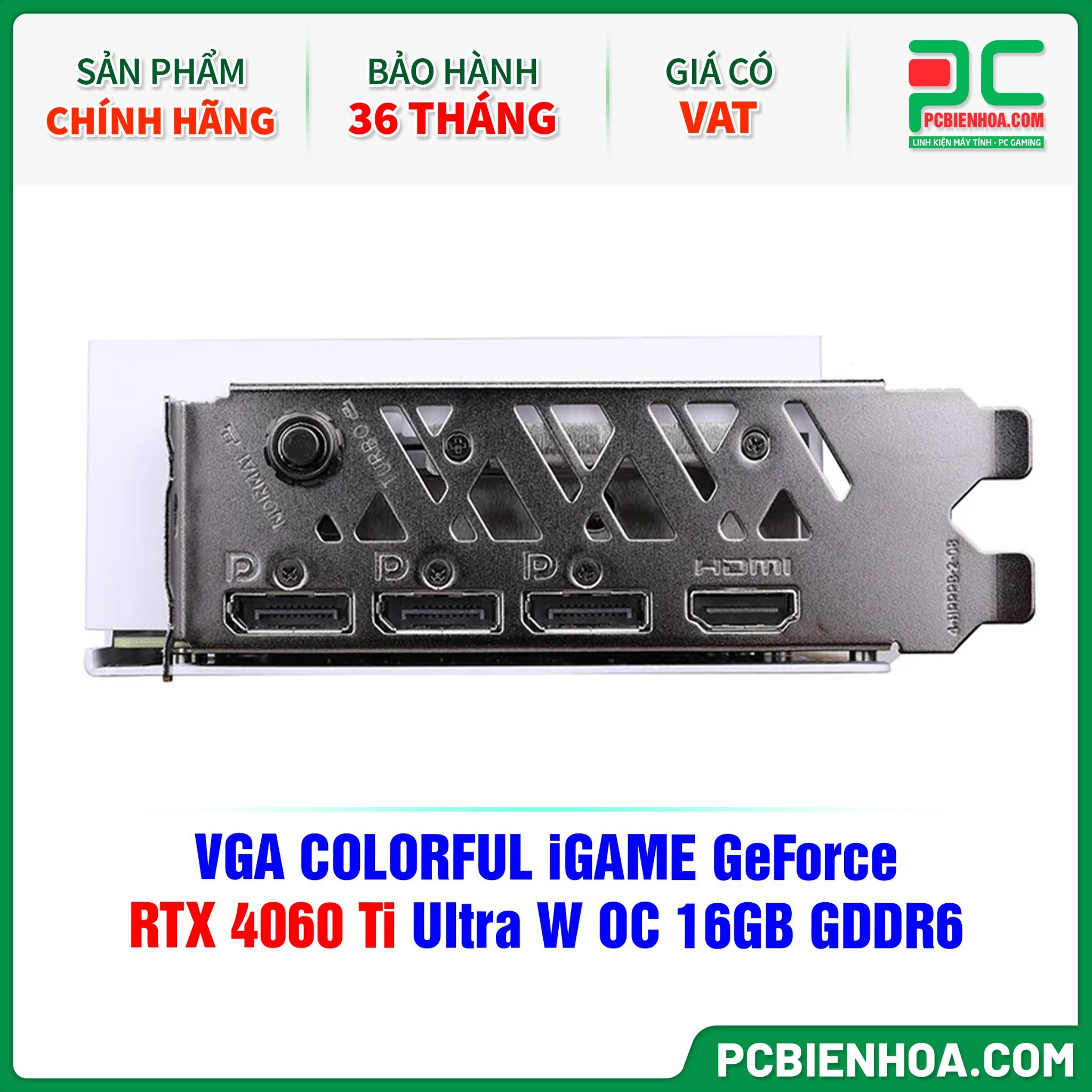 VGA COLORFUL iGAME GeForce RTX 4060 Ti Ultra W OC 16GB GDDR6