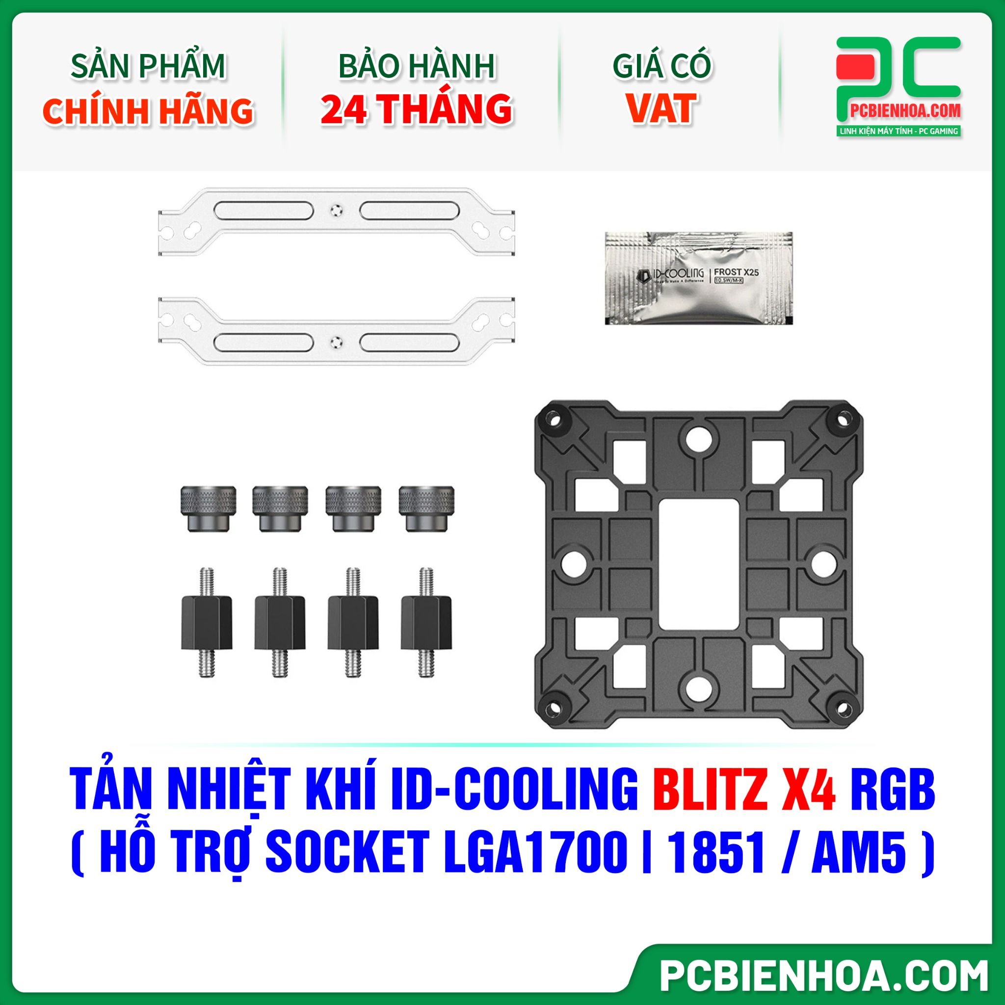 TẢN NHIỆT KHÍ ID-COOLING BLITZ X4 RGB ( HỖ TRỢ SOCKET LGA1700|1851 / AM5 )