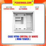  CASE VITRA CRYSTAL S1 WHITE ( MINI TOWER ) 