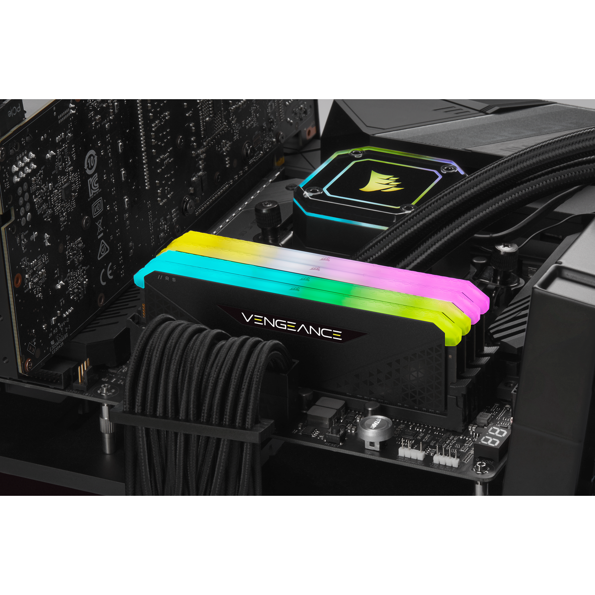 RAM CORSAIR VENGEANCE RGB RS - 32GB (2x16GB) 3600MHz DDR4 (CMG32GX4M2D3600C18)
