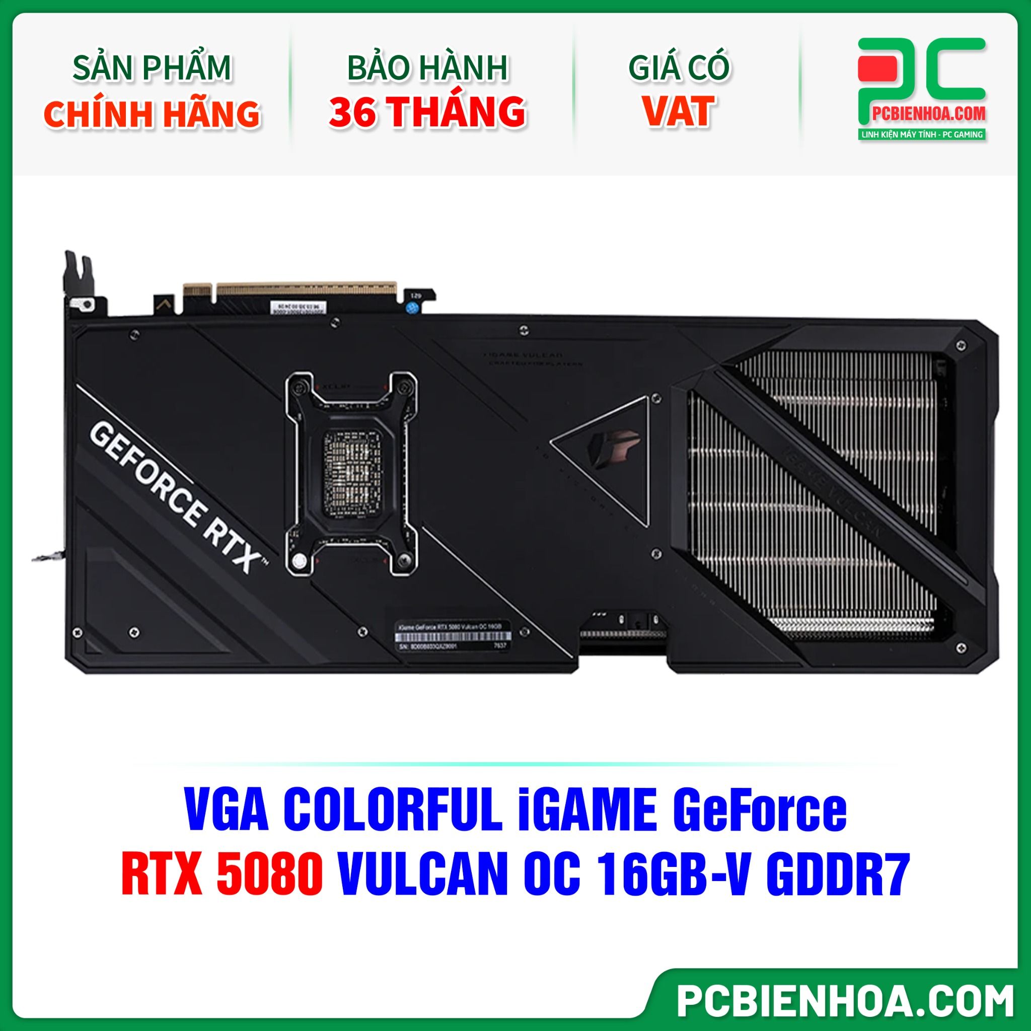 VGA COLORFUL iGAME GeForce RTX 5080 VULCAN OC 16GB-V GDDR7