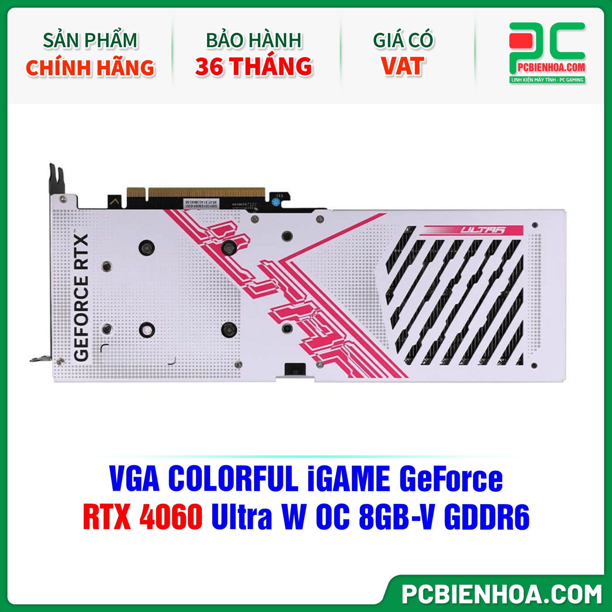 VGA COLORFUL iGAME GeForce RTX 4060 Ultra W OC 8GB-V GDDR6